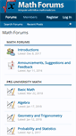 Mobile Screenshot of math-forums.com