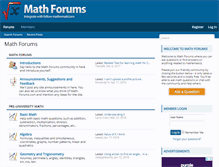 Tablet Screenshot of math-forums.com